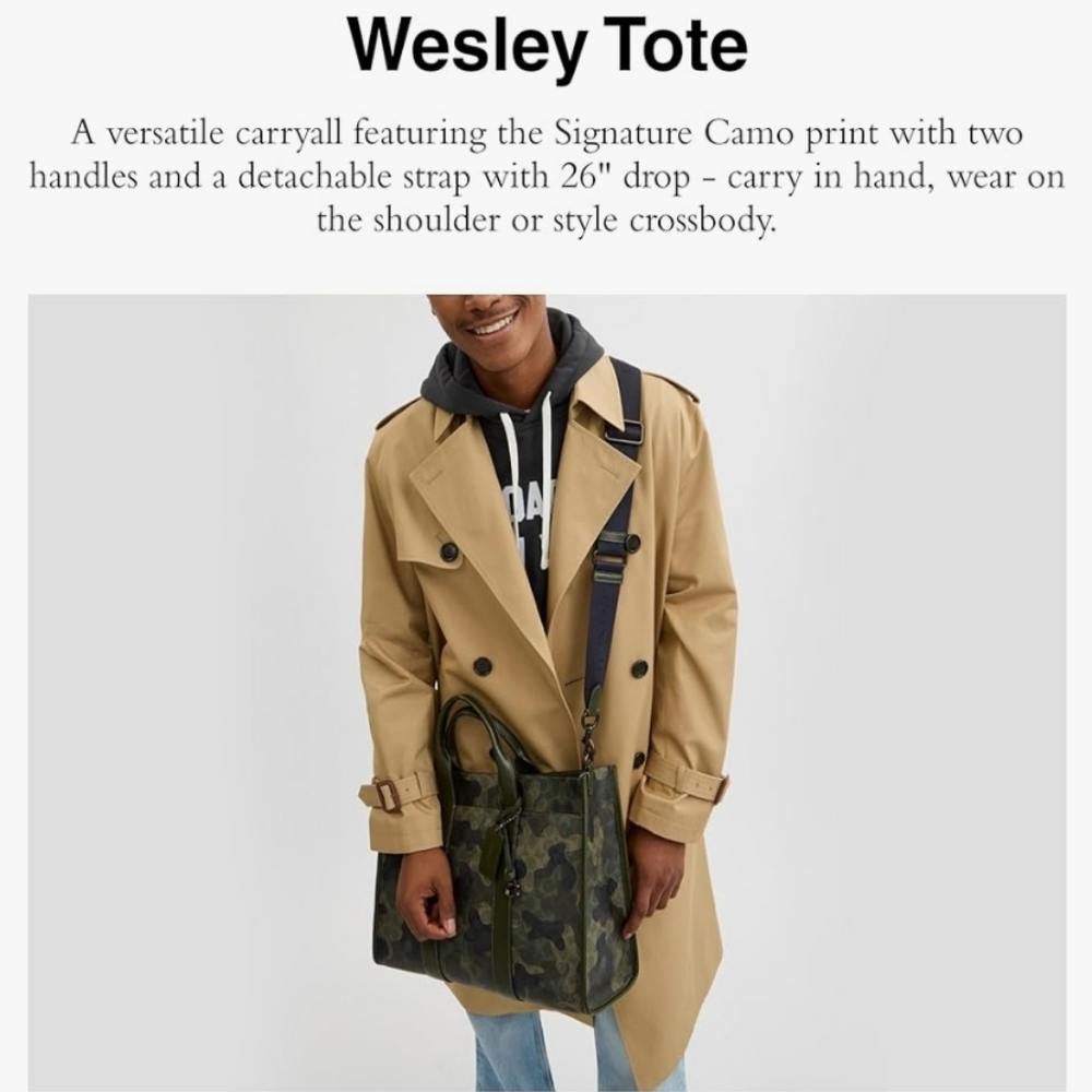 Coach Wesley  Camouflage - Green and Black - Picture 4 of 8